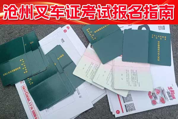 沧州叉车证怎么考？需要多少钱？
