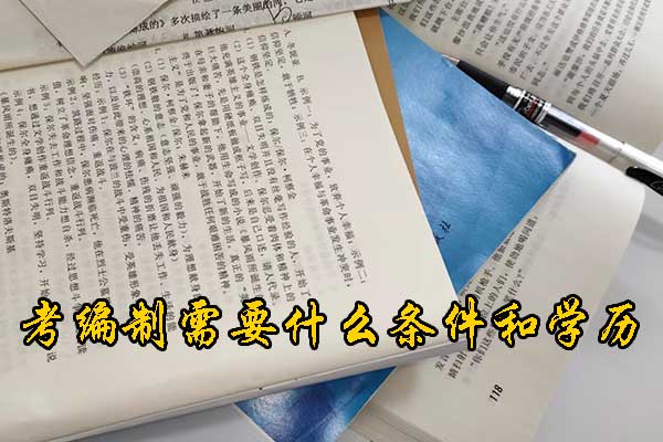 铜陵考编制需要什么条件和学历